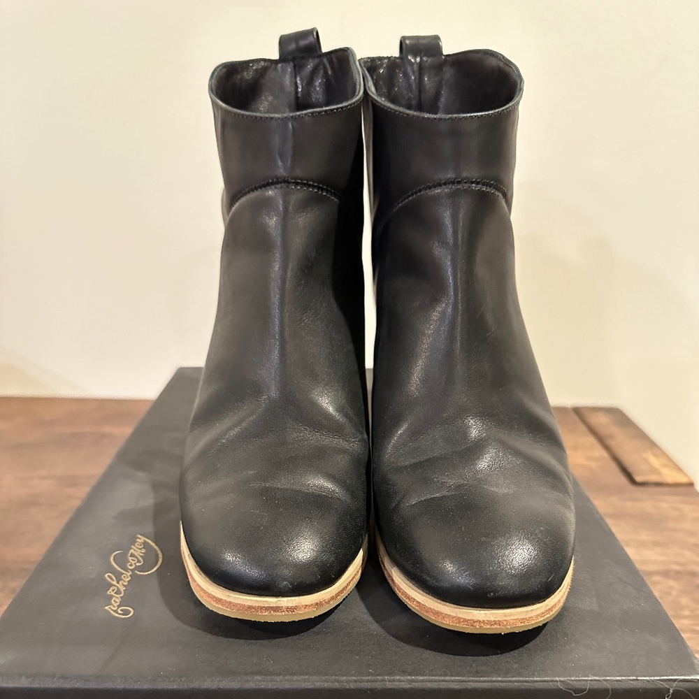 Rachel Comey Penpal Black Leather Boot - Size 7.5